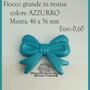 Fiocco in resina -AZZURRO-