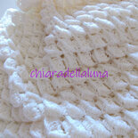 Copertina in pura lana, copertina neonato, culla, bimbo, copertina uncinetto, nuvola