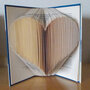 Book Folding, Folded Book, Libro Piegato, Libro Scultura , regalo di Natale, cuore 1