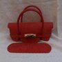 KIT PER BORSA "MINI BIRKIN"  rosso scuro\ bordeaux