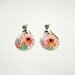 Flower paper earrings