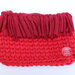 Pochette rossa, uncinetto