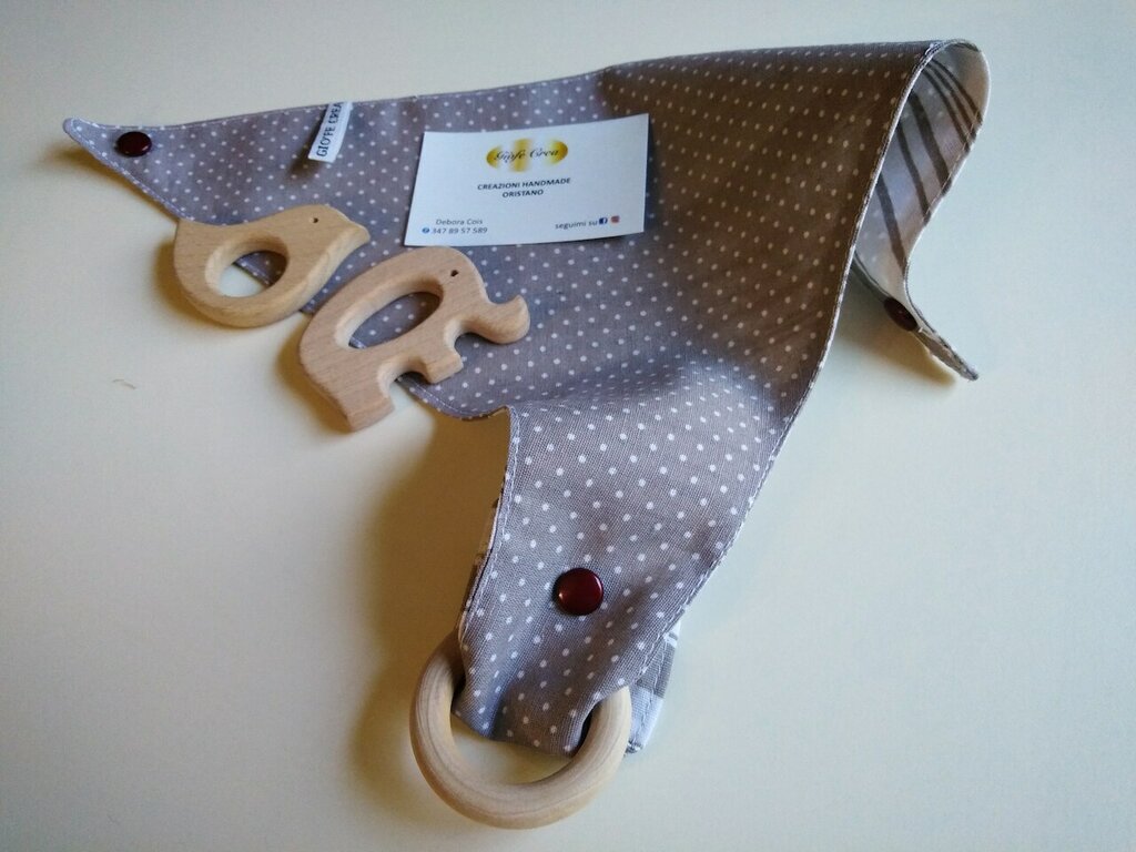 Bavaglini Neonato Super Assorbenti - Set Da 6 In Cotone Puro Per 0-36 Mesi - Perfetti Per Dentizione E Pappa - Foto 3