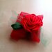 Bomboniera laurea rosa rossa regalo invitati segnaposto a uncinetto