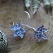 orecchini foglie blu