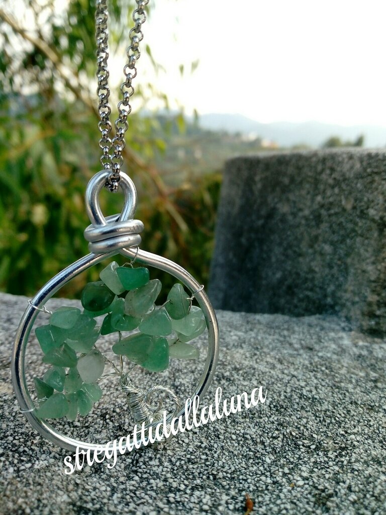 Collana Con Ciondolo Loto In Giada Verde — Regalo Elegante E Portafortuna, Regolabile, Perfetta Per Mamme E Care Amiche