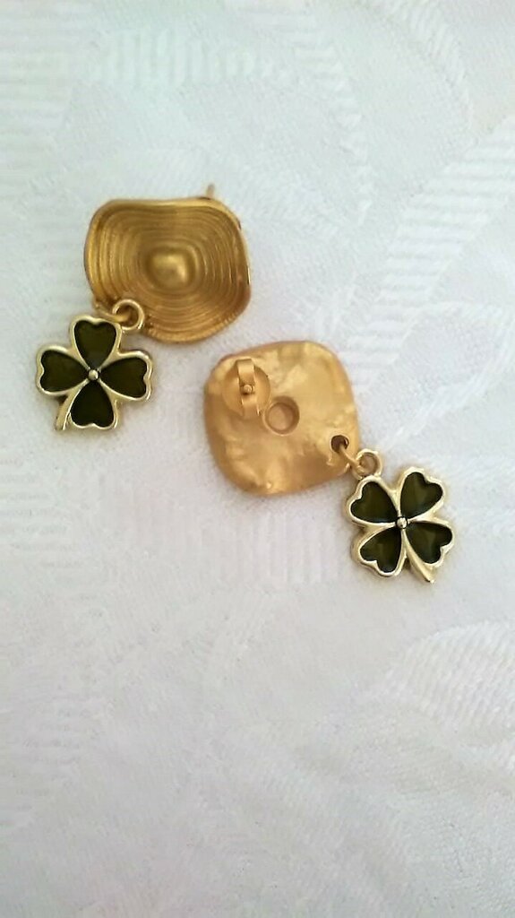 Orecchini Clover Drop Quadrifoglio | Portafortuna | Mainé Jewels