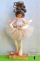 Bambola ballerina in stoffa- Bomboniere