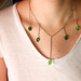 Verde | Collana arcobaleno in resina | Handmade | Chrysalism