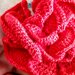 Spilla per abiti Fiorefermaglio in cotone (colore rosso)