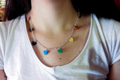 Arcobaleno | Rainbow necklace | Collana in resina | Handmade | Chrysalism