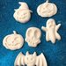 Zucca, pipistrello, fantasma, teschio per halloween in gesso ceramico profumato