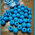 Perla rigata 14 mm. colore azzurro