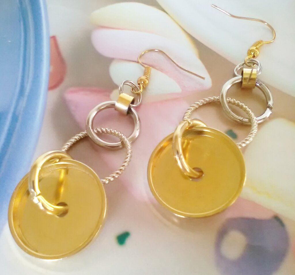 ALEXCRAFT Orecchini A Cerchio A Forma Di Pera, Oro E Argento, In Acciaio Chirurgico 925, Post Per Donna, Eleganti E Ipoallergenici - 2