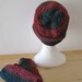 Set berretto e copripolsi in lana - cuffia in lana - guanti senza dita 