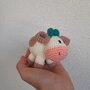 Mucca all'uncinetto amigurumi