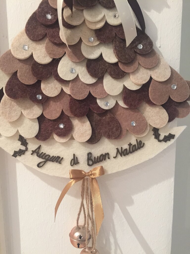 Fiocco Natale Velluto Rosso - Decorazione Albero E Casa 3 Misure