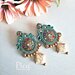 Orecchini boho-chic verdi a Soutache 