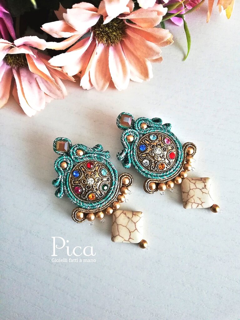 Set Gioielli Boho In Turchese - Collana, Bracciale E Orecchini - Foto 5