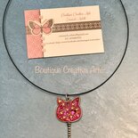 Lilbitty Collana Gatto Nero Con Ciondolo Coltello Y2K | Gioiello Portafortuna In Acciaio Inox, Lunghezza 60 Cm, Per Amanti Dei Gatti, Regalo In Scatola Nera - 2