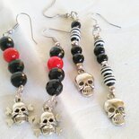 6 Paia Orecchini Pendenti Con Perle Conchiglia Tonde Multicolore, Gancio In Argento Placcato, 12 Mm, Fatti A Mano
