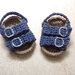 Sandali uncinetto neonato in stile Birkenstock