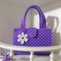 Borsetta bambina bag bauletto feltro pannolenci fatta a mano misshobby.com doniebomboniere autunno inverno gioco baby