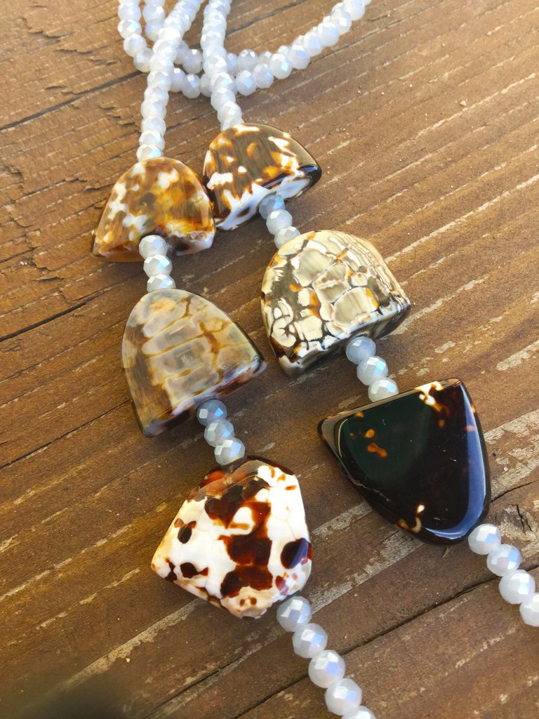 Suyi Collana Lunga Con Cristalli - Gioiello Scintillante Da 86 Cm Per Maglione O Abito - Regalo In Scatola