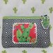Mini pochette in feltro con cactus
