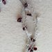 Collana lunga rosario bianco/bordeaux 