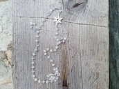 Collana stile rosario con pietra di luna, adularia, fatto a mano, idea regalo, regali di laurea, spedizione gratuita