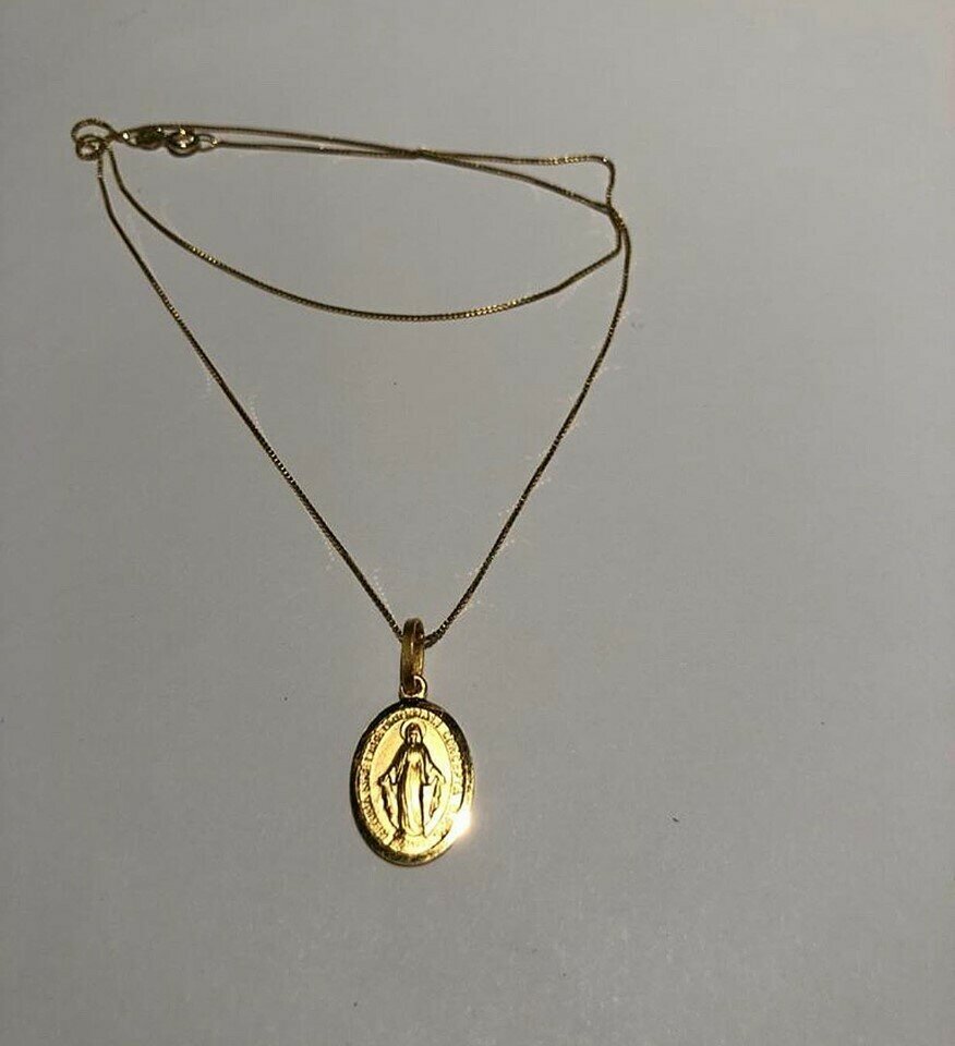 KnSam Collana In Oro 18k Con Rubino 0,52 Ct - Ciondolo Ovale, Gioiello Donna In Scatola Regalo