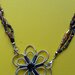 Collana con fiore argento