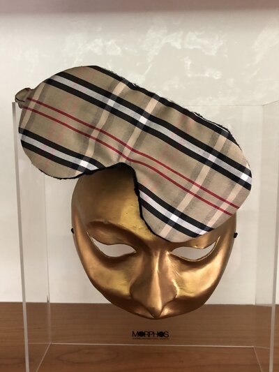 MASCHERA PER DORMIRE SLEEP MASK COTONE BIO E MINKY PILE RICAMATE MASCHERA PER DORMIRE SLEEP MASK COTONE BIO E MINKY PILE RICAMATE
