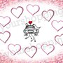 Tableau Mariage tema cuori love matrimonio 100x70 forex 5mm segnatavolo in omaggio