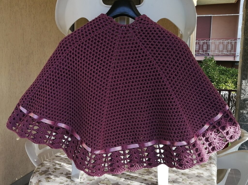 Mantellina In Lana Merinos 100% - Scialle Unisex Per Inverno - Foto 4