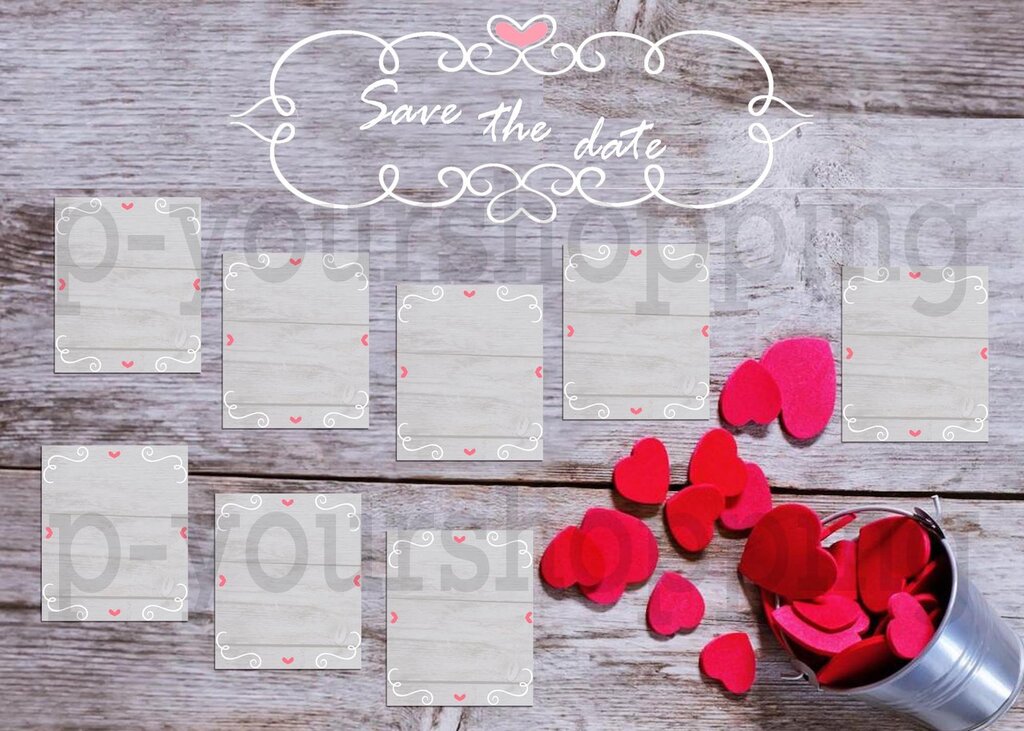 Tableau Mariage Tema Cuori Love Matrimonio 50x70 Forex 5mm Segnatav Su Misshobby