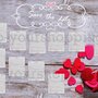 Tableau Mariage tema cuori love matrimonio 70x100cm forex 5mm segnatavolo in omaggio