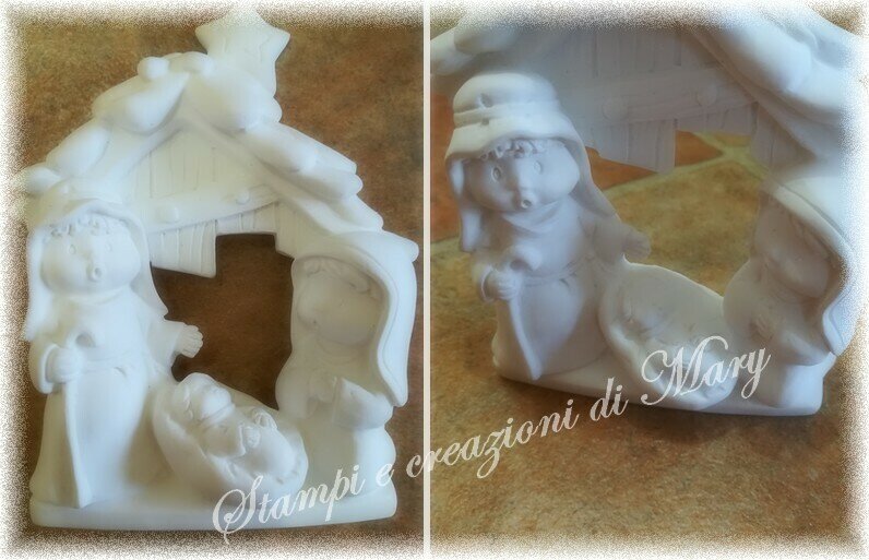 Stampo in silicone capanna presepe da appoggio misura 12x10 - Mate