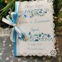 Libretto Messa Matrimonio con trafori decoro fiori tiffany