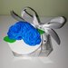 Bomboniera matrimonio rose blu in pasta polimerica 