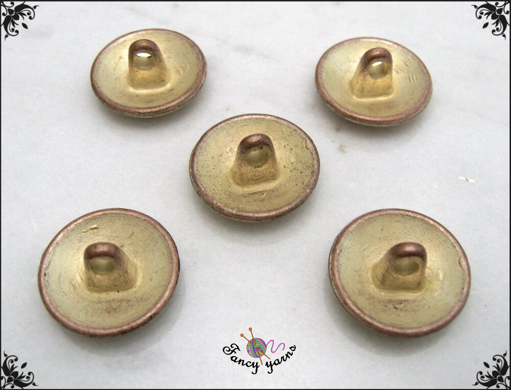 10 Bottoni In Metallo Color Ottone – Motivo Fiore Traforato – 15 Mm O 22 Mm – Per Dirndl E Abiti Tradizionali – Made In Europe