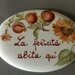 15x12 cm Targa,piastra ,ovale in ceramica ,fuori porta,personalizzabile dipinta a mano,diverse misure