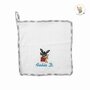 Asciugamano Coniglietto Bing in spugna di cotone bianco (30x30 cm)