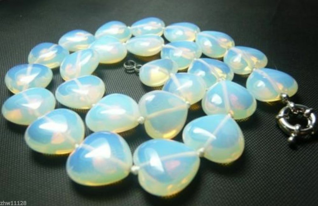 Perline In Pietra Lavica Colorata A Forma Di Cuore, Perline Sfuse