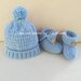 Cappello e scarpine stivaletti in lana merinos 100% bimbo
