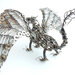 Scultura di metallo Metal sculpture fantasia di Harry potter magia di Ippogrifo mitologia fantasy drago di metallo arte sculture di metallo