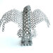Aquila in acciaio misure altezza 28 cm-larghezza 34 cm Metal sculpture rapace scultura in acciaio regalo aquila arte oggetti da collezione