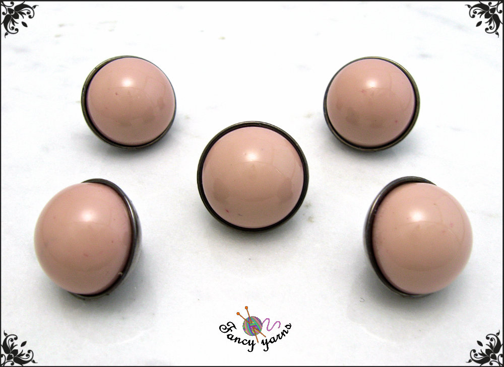 Hartmann-Knöpfe Bottoni A Sfera In Metallo Bronzo Antico 22mm – 5 Pezzi, Fatti In Germania - 5