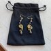 Orecchini pendenti in perline in vetro  Miyuki , pietra naturale ed argento 925 mod. Manuela